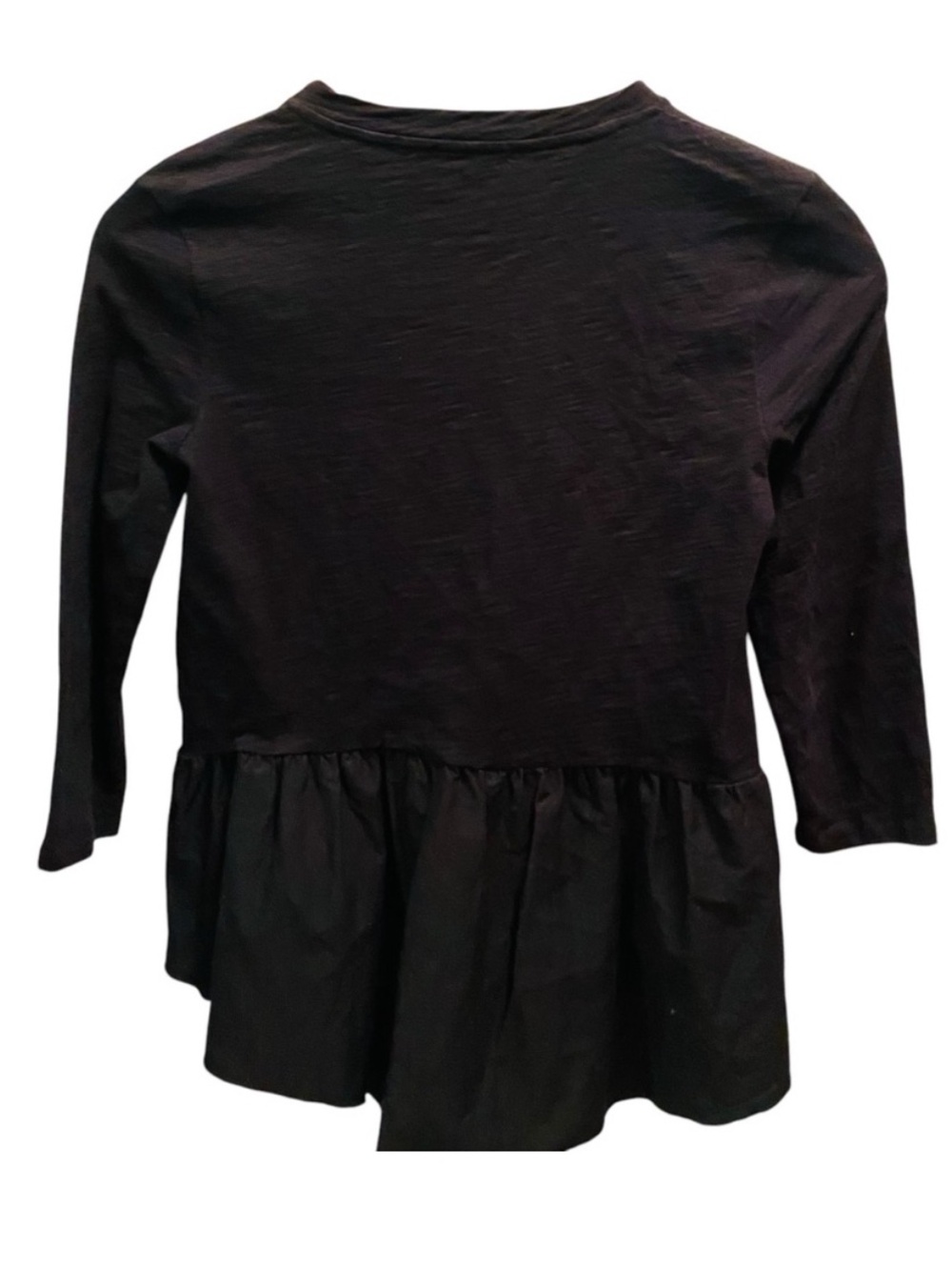ENGLISH FACTORY Mixed Media Peplum Hem Top - Picture 2 of 4